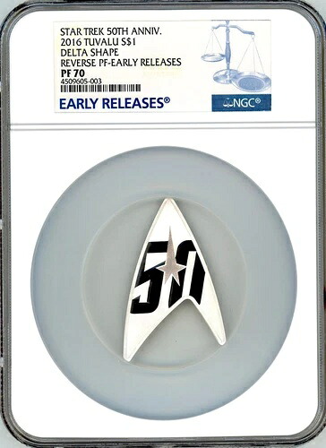 2016年 スタートレック デルタコイン NGC PF70 50周年記念 1オンス シルバー リバースプルーフ