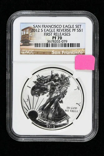 2012-S リバースプルーフ シルバーイーグル NGC PF 70 ファーストリリース SF イーグルセット 4NYO-
