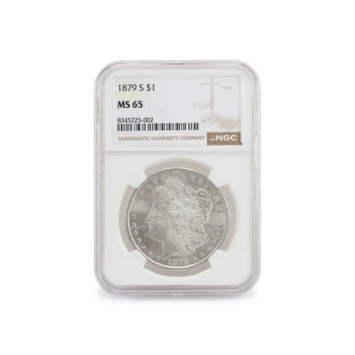 1879年 - S NGC MS65 シルバー 1ドル モルガンコイン