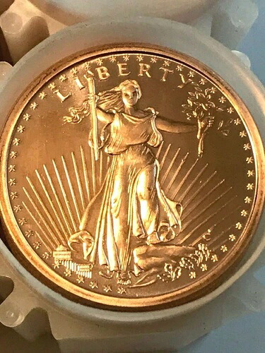 Saint Gaudens デザイン純粋な銅コイン 120 x 1 オンス各 (7.5) - リーダーソング-