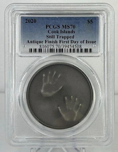 2020年 クック諸島 $5先に閉じ込められた PCGS MS70 アンティーク FDOI コイン-