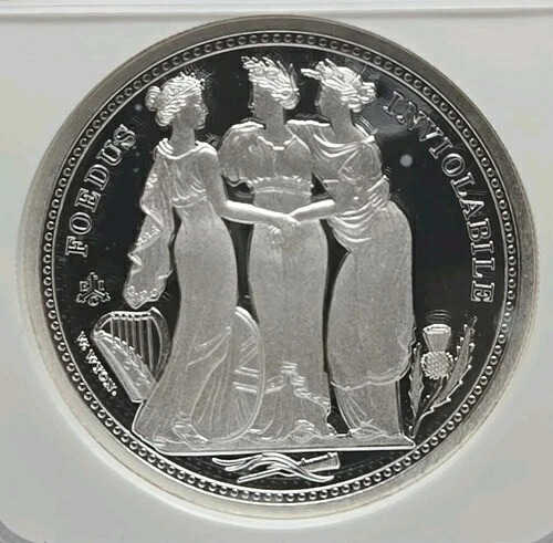 2021年 セントヘレナ スリー・グレース 2ポンド 2オンス 銀貨 NGC PF67 ウルトラカメオ
