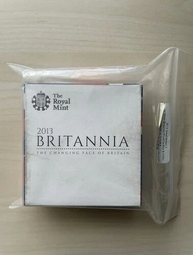 2013年 イギリス 1オンス シルバー ブリタニア プルーフコイン シール付き、オリジナルパッケージ