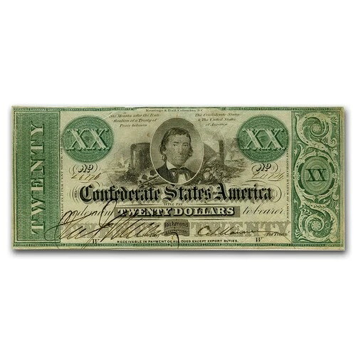 1861年 $20 (T-21) A.H.スティーブンス XF (キャンセル)-