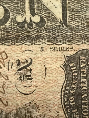 A&O-ERROR 1864 南軍 $10 T-6??8 未掲載-7 OVER 3-1 確認済み-PF-92 になります 108,900円