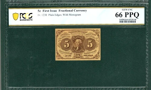 FR 1230 5セント 初版米国小額貨幣 PCGS 66 PPQ ジェムアンク - AD1