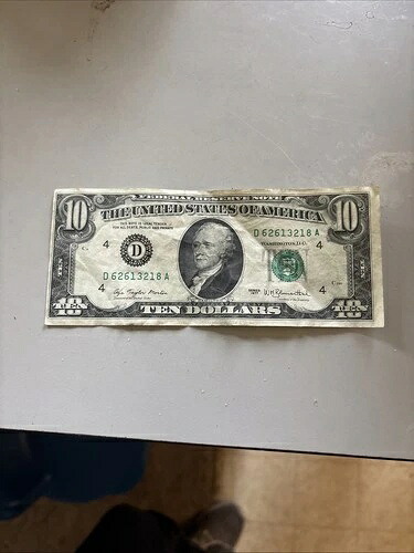 1977年の10ドル紙幣 56,265円