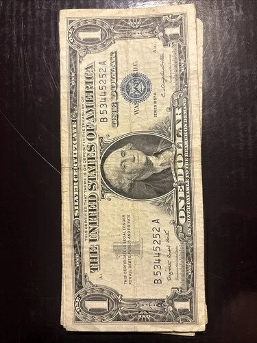 10シリーズA 1957年銀券 110,000円