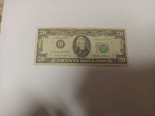1985年 $20 連邦準備銀行紙幣 Gシリーズ 状態良好-