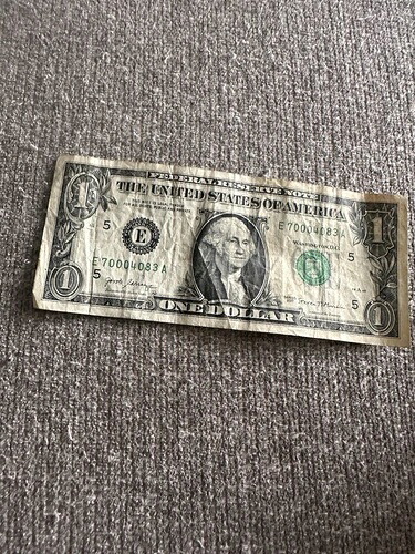 トリプル 000 2000 $1 紙幣-
