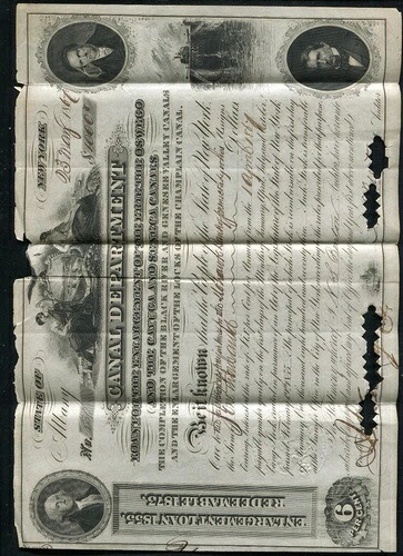 1867年 ニューヨーク州運河局拡張のための1,000ドルの融資 (C)｜WORLD RESOURCE【QUEEN店】