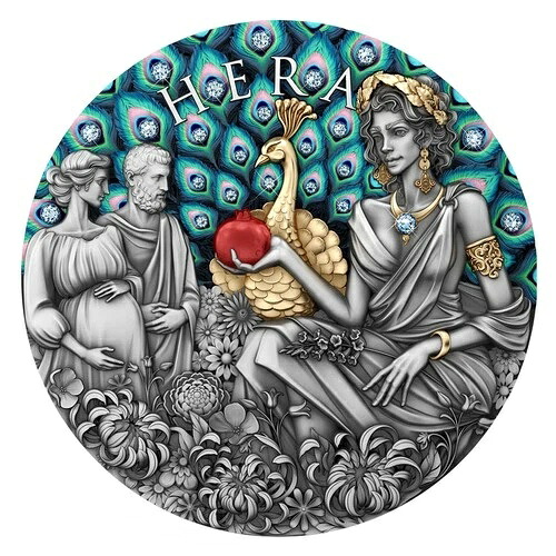 2025年 2オンス ヘラ アンティークシルバーコイン T&S Coin 発行 500枚