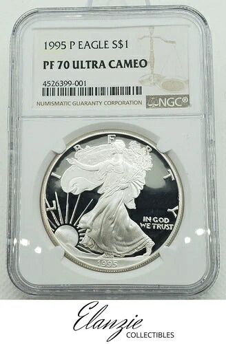 1995-P プルーフ アメリカン シルバー イーグル NGC PF70｜WORLD RESOURCE【QUEEN店】