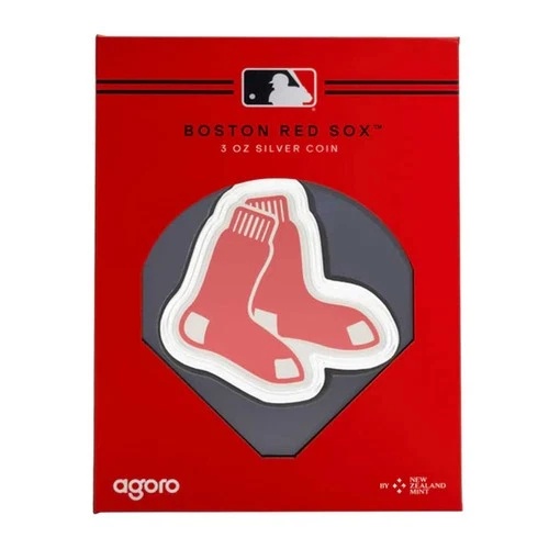 2025 MLB ボストン・レッドソックス 3オンス シルバーコイン Agoro 発行枚数 500枚