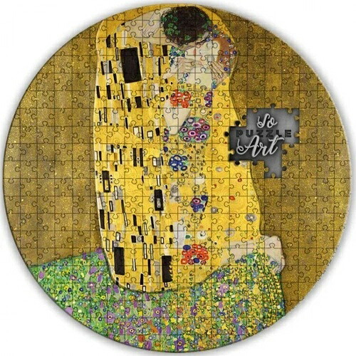 グスタフ・クリムト作「THE KISS」パズルアート - 3オンス銀貨