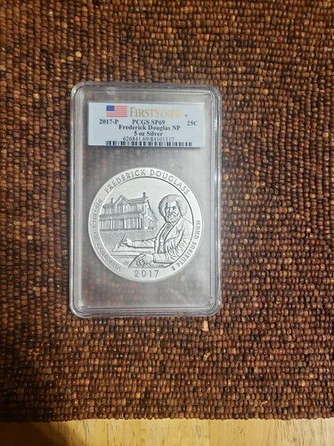 2017-P フレデリック・ダグラス 5オンス シルバー ATB 25C PCGS SP69 ファーストストライク