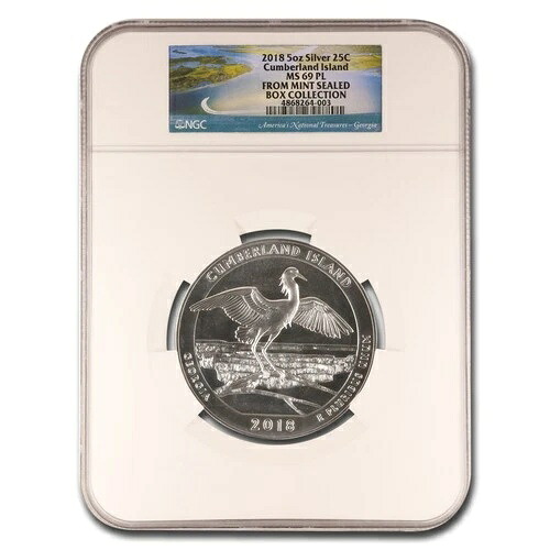 2018年 5オンス シルバー ATB カンバーランド島 MS-69 PL NGC|WORLD RESOURCE【QUEEN店】