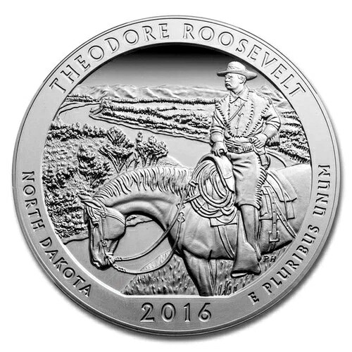 2016年 5オンス シルバー ATB セオドア・ルーズベルト MS-69 DPL NGC (ER/FR)