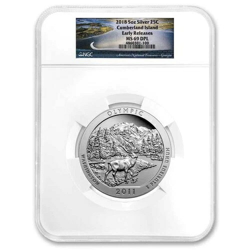 2018年 5オンス シルバー ATB カンバーランド島 MS-69 DPL NGC (ER/FR)|WORLD RESOURCE【QUEEN店】