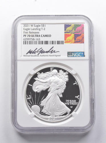 PF70 UCAM 2021-W アメリカンシルバーイーグル FR T2 シンジド ガウディオソ NGC *8883