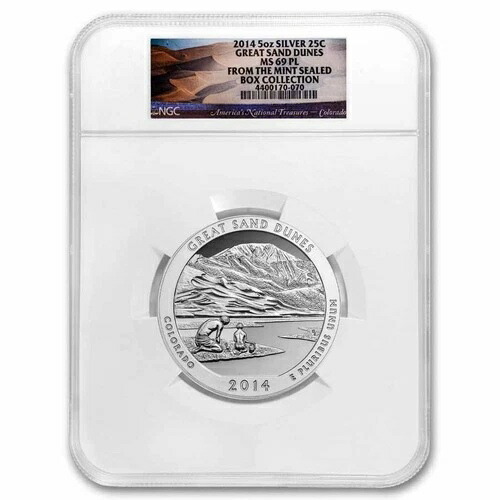 2014 5オンス シルバー ATB グレートサンドデューンズ MS-69 PL NGC|WORLD RESOURCE【QUEEN店】