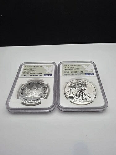 2019 プライド・オブ・ツー・ネーションズ イーグルアニバーサリー 2点セット NGC PF70 USセット｜WORLD RESOURCE【QUEEN店】