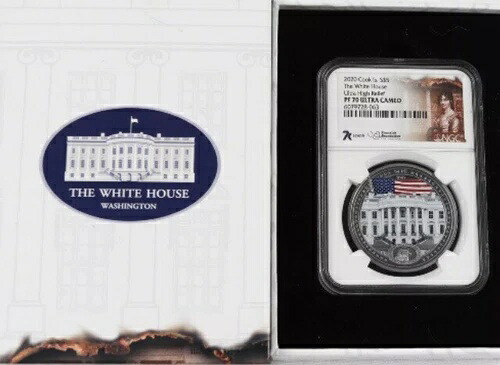 2020 ホワイトハウス バーニング クックスアイランド シルバー NGC PF70??完璧な品質??｜WORLD RESOURCE【QUEEN店】 88,330円