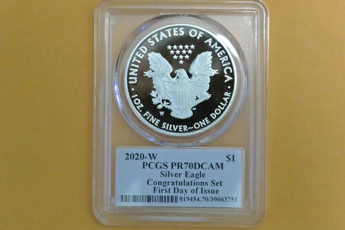 2020-W $1 シルバーイーグル PCGS PR70DCAM お祝いセット FDI クリーブランド ネイティブ｜WORLD RESOURCE【QUEEN店】