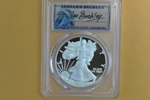 2020-W $1 シルバーイーグル PCGS PR70DCAM お祝いセット FDI レナード・バックリー｜WORLD RESOURCE【QUEEN店】