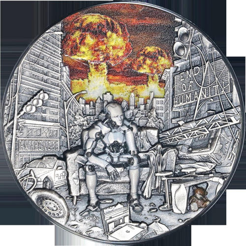 2023年 カメルーン 2オンス 銀貨 2000フラン CFA - 人類終焉啓発ストック