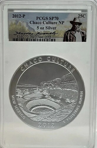 2012-P 5オンス シルバー チャコカルチャー ATB SP70 PCGS セオドア・ルーズベルト