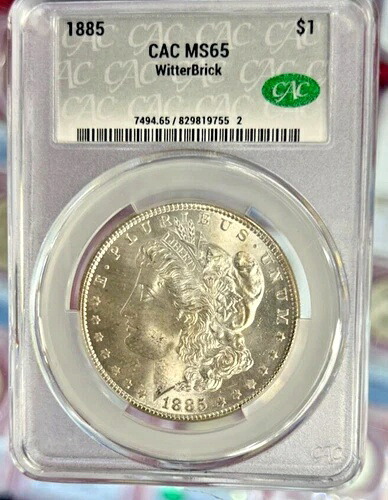 1885 CAC MS65 ウィッターブリック モーガン（CACステッカー付き） 89,540円