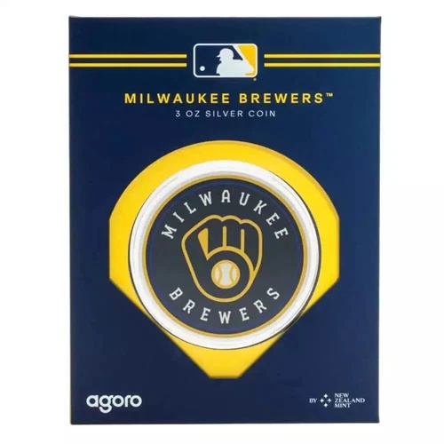 2025 MLB ミルウォーキー・ブルワーズ 3オンス シルバーコイン｜WORLD RESOURCE【QUEEN店】