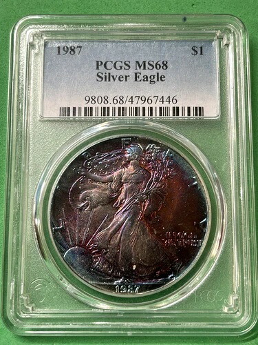 1987年 ASE PCGS MS68 クレイジーモンスタートナー|WORLD RESOURCE【QUEEN店】