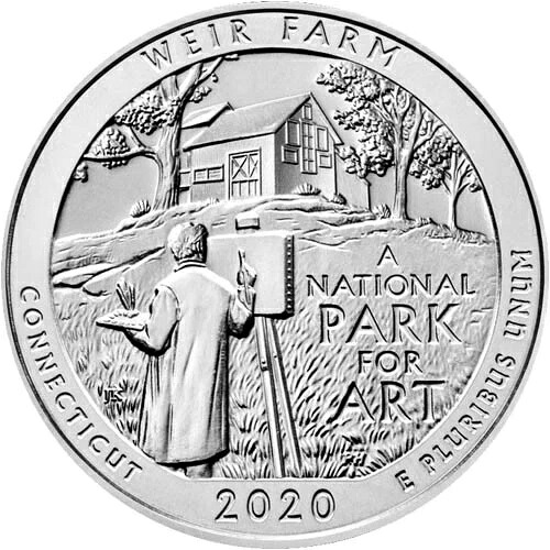 2020年 5オンス ATBウィアーファーム国立史跡銀貨