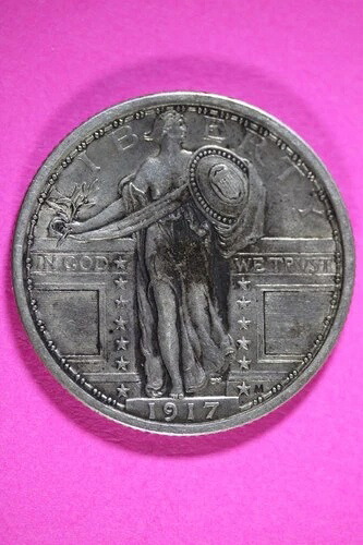 高級フルヘッド 1917 P タイプ 1 スタンディング リバティ シルバー クォーター 正規品 2501|WORLD RESOURCE【QUEEN店】