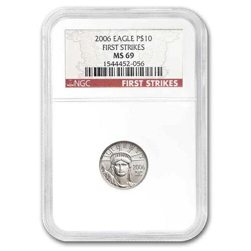 2006年 1/10オンス アメリカン プラチナ イーグル MS-69 NGC (ファースト ストライク)