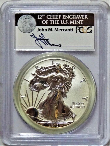 2012-S シルバーイーグル リバース ファーストストライク マーカンティ 75th SF ミントセット PCGS PR70|WORLD RESOURCE【QUEEN店】