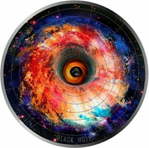 ニウエ 2021 $5 ブラックホール ユニバース ドーム型 2オンス シルバーコイン -|WORLD RESOURCE【QUEEN店】