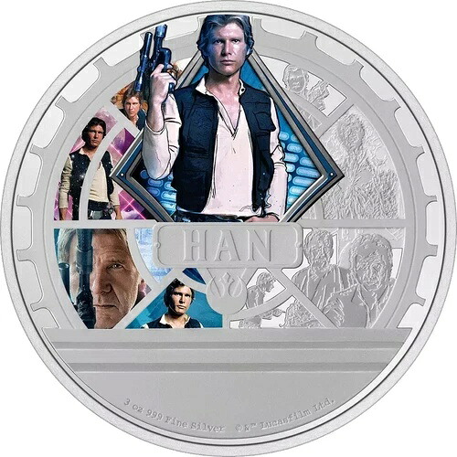 2023 スターウォーズ ハンソロ 3オンス0.999 シルバーコイン-｜WORLD RESOURCE【QUEEN店】