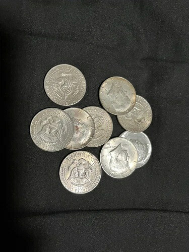 ケネディ協定！ 全90% USシルバーコイン $9.00 8。 OZ。 1964年-