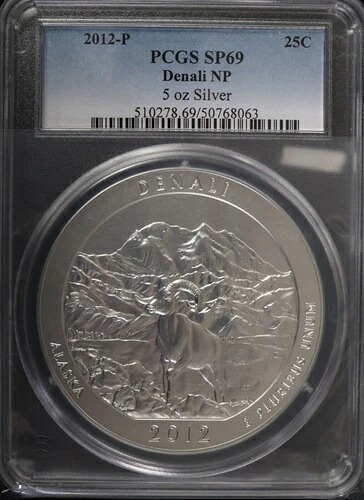 2012-P 5オンス シルバー デナリ国立公園 PCGS SP69 アメリカザビューティフル-｜WORLD RESOURCE【QUEEN店】