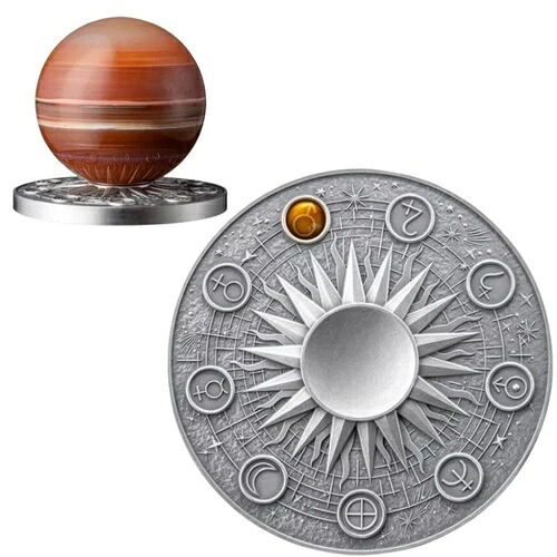 太陽系 ? 火星シルバーコイン 2オンス 2024年 コレクターズアイテム ブリオンクラブ