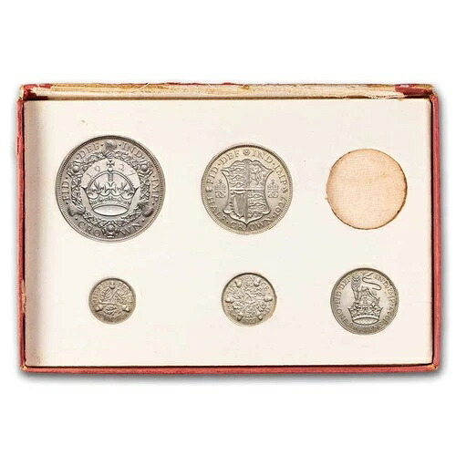 1927年 英国シルバー部分プルーフセット (5コイン)-｜WORLD RESOURCE【QUEEN店】