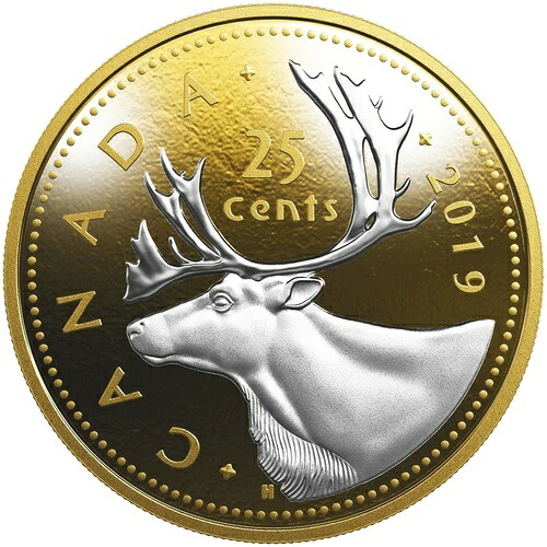 Twenty Five Cent Big Coin シリーズ - 2019 カナダピュアシルバーコイン RCM-