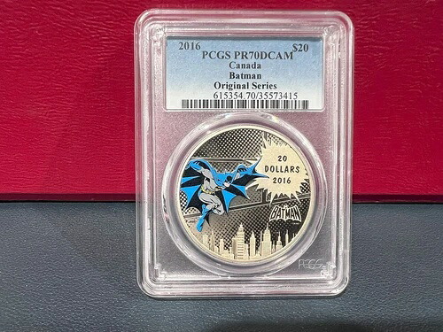 2016年 20ドル カナダ バットマン オリジナルシリーズ PCGS PR70 DCAM (DJ)