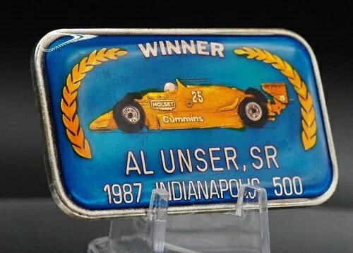 1987年 アル・アンサー インディアナポリス500 レーシングカー エナメル 1オンス 999 シルバーバー C6235|WORLD RESOURCE【QUEEN店】