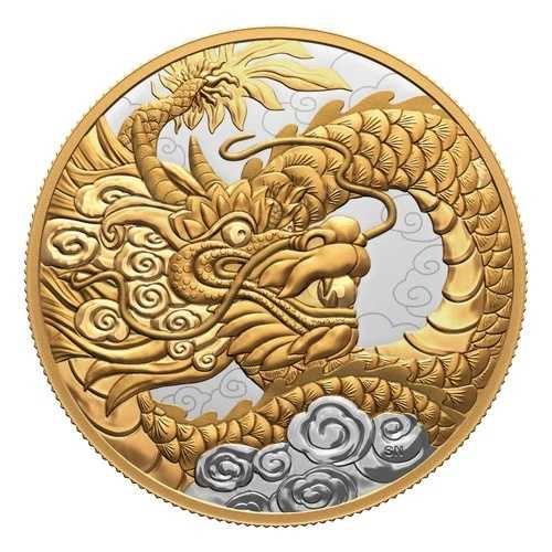 2023年カナダドル 50 天龍 - 5オンス純銀貨