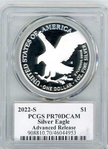 2022-S $1 プルーフ シルバー イーグル PR70 PCGS アドバンス リリース T クリーブランド アメリカーナ!