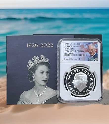 2022年 英国女王エリザベス2世 S?5 シルバープルーフ記念 PF70 FR 110,000円